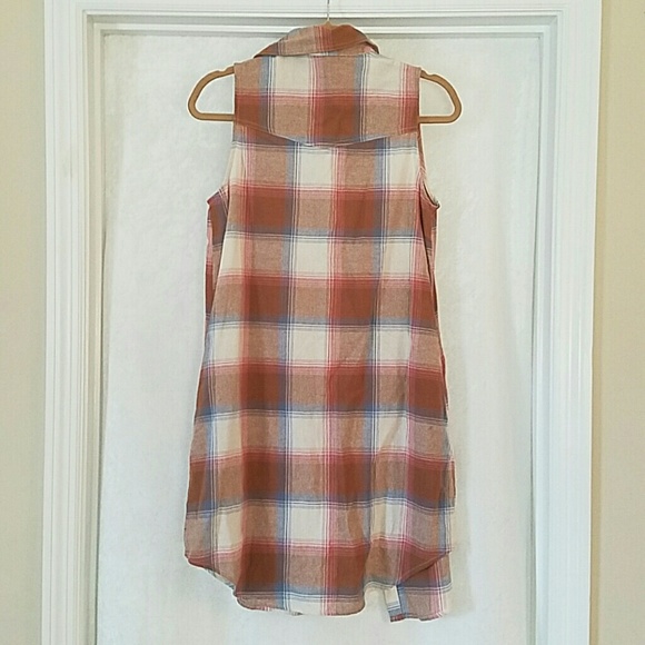 JODIFL sleeveless plaid top - Picture 2 of 3