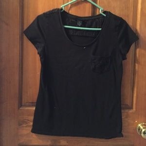 Black Shirt with Lace