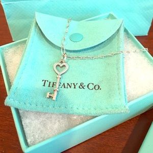NEW PRICE Tiffany & Co. Heart Key Pendant w/ chain