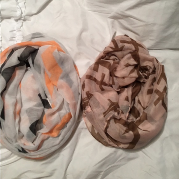 Bundle of infinity scarves