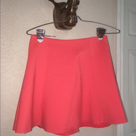 Coral skater skirt