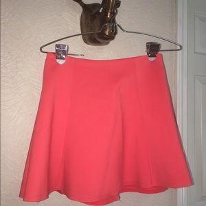 Coral skater skirt