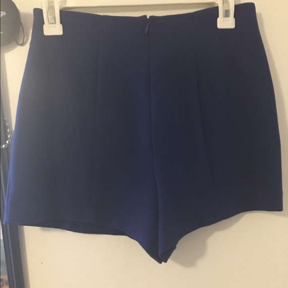 F21 Blue shorts with studs - Picture 2 of 3