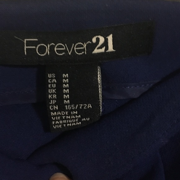 F21 Blue shorts with studs - Picture 3 of 3