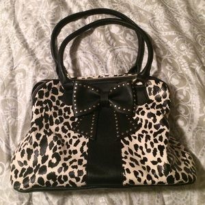 Betsy Johnson leopard purse