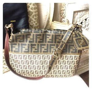 FENDI Zucca Spalmati/Zucchino Coated canvas bag