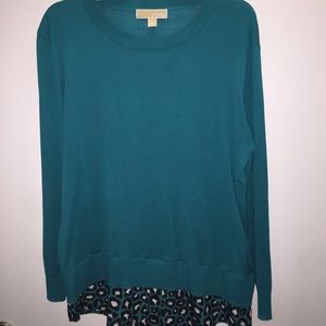 NWOT Micheal Kors Two layered sweater