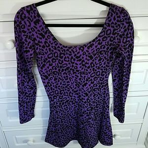 Betsey johnson purple sweater dress