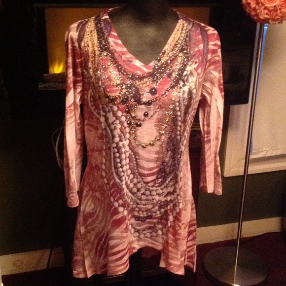 Style & Co. Tops - Style&co Jeans beautiful high low shirt