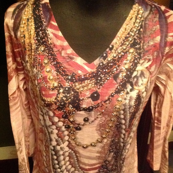 Style&co Jeans beautiful high low shirt - Picture 2 of 4