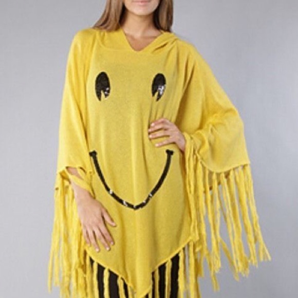 Wildfox Happy Face poncho