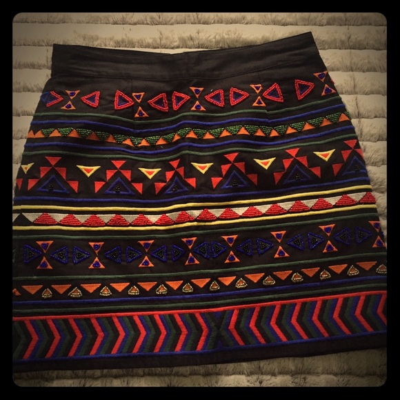 Sam Edelman mini skirt with beaded work