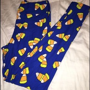 LuLaRoe Candy Corn leggings one size