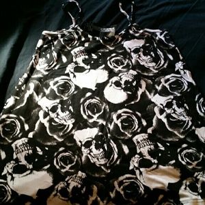 Skull All Over Print Tank Top