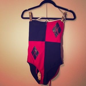Harley Quinn One Piece Bathing Suit