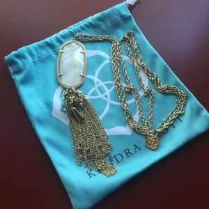 Kendra Scott Rayen Necklace in ivory pearl