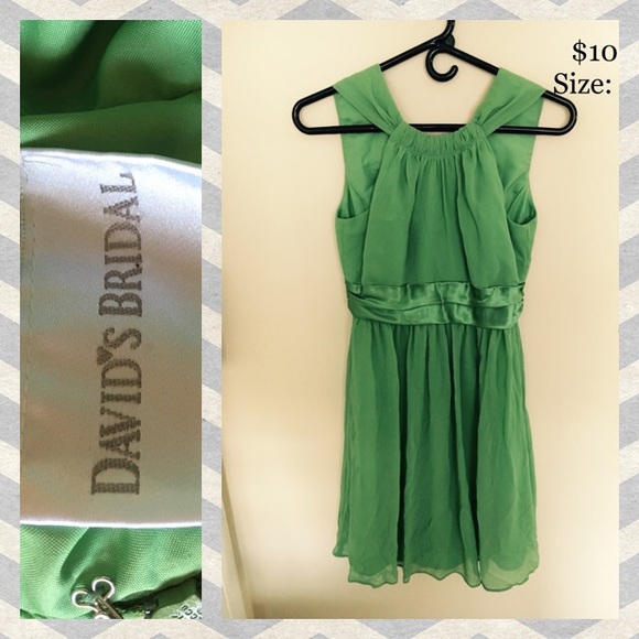 Green David's Bridal Dress