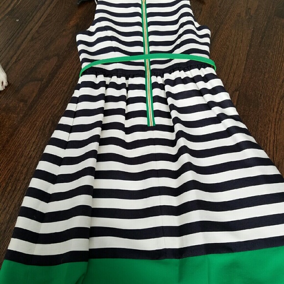 SOLD SOLD Eliza J Belted Stripe Fit & Flare Dress - Picture 3 of 4