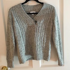 Gray pullover sweater