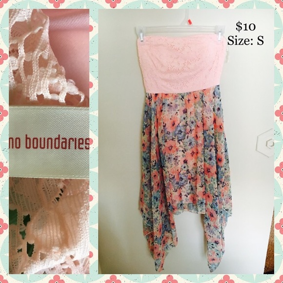 Pink Strapless Dress