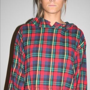 Flannel hoodie