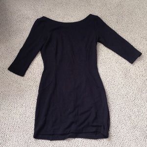 Velvet by Graham & Spencer low black mini dress