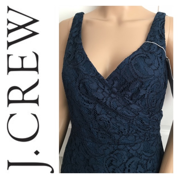 J. Crew Dresses & Skirts - NWT J. Crew Navy Blue Lace Bridesmaids Dress