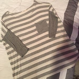 Entro striped 3/4 sleeve top
