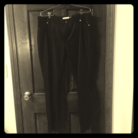 Faux leather pants