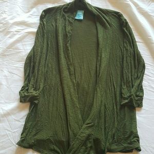 Boutique Olive Green Cardigan.