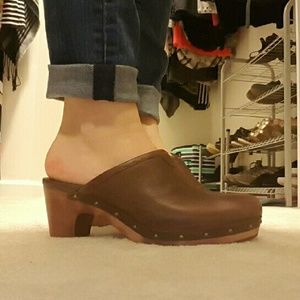 UGG leather clogs