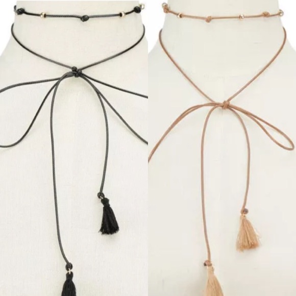 Bohemian Tassel Wrap Choker - Picture 2 of 4