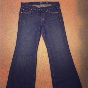 7 For All Mankind Dojo Mid Rise Flare Jean