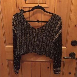 Cross cross back crop top