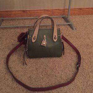 Chinese Laundry Green and Burgundy Purse
