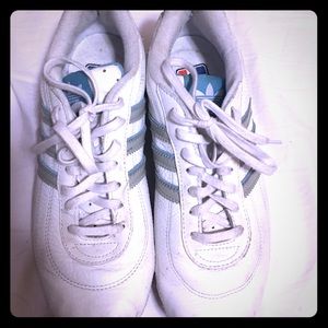 White leather Adidas