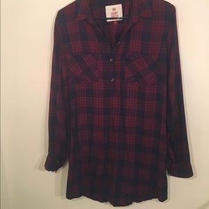Plaid Shirt Dress