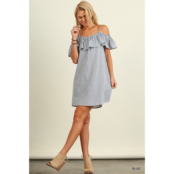 Dresses & Skirts - [Boutique]off the shoulder ruffle dress