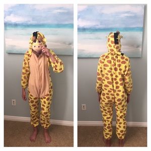 J-Animals Giraffe Onesie Halloween Costume Pajamas