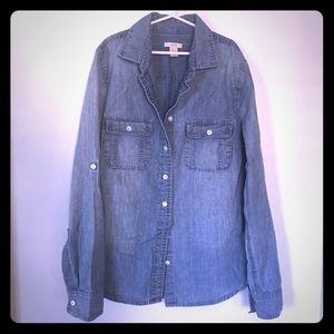 J.Crew Classic Chambray Shirt in Perfect Fit