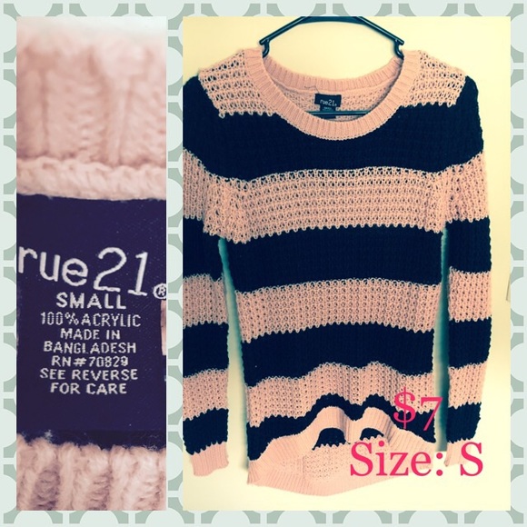 Black and pink sweater