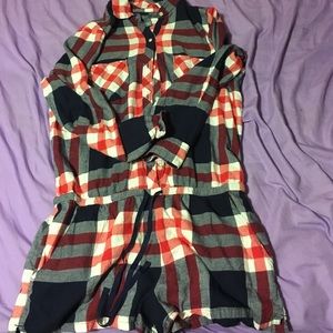 Plaid romper from Aerie