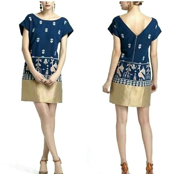 Anthropologie Avian Myth Shift Dress - Picture 1 of 4