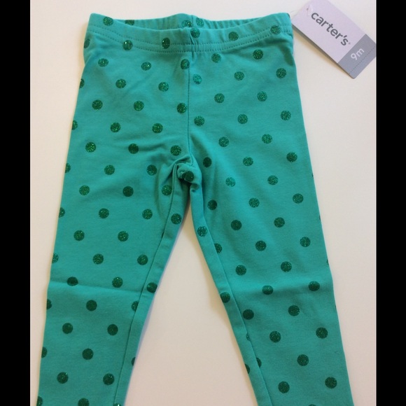 Baby Girl Carter's leggings, size 9 mos. NWT