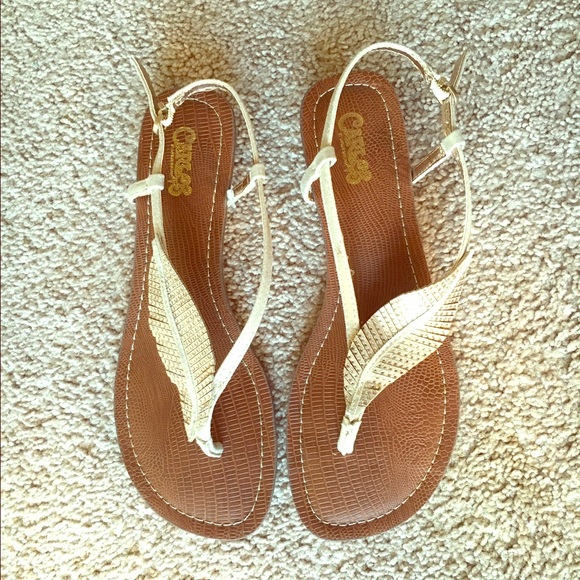 Lead rhinestone sandals size 8