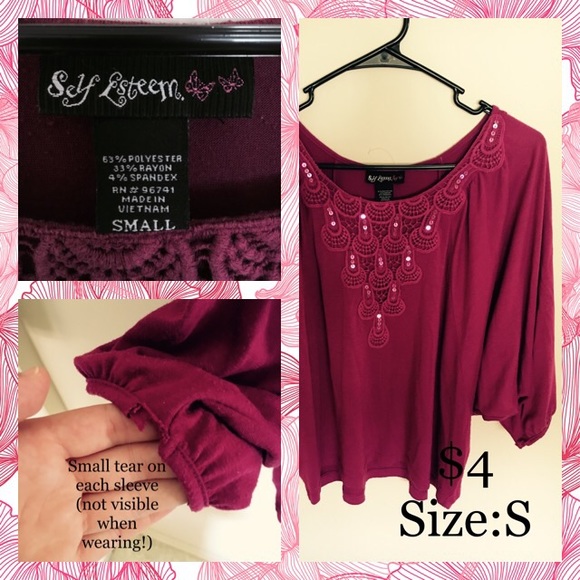 Dark Pink Self Esteem Shirt