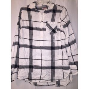 Merona half-button up, over-the-head flannel shirt