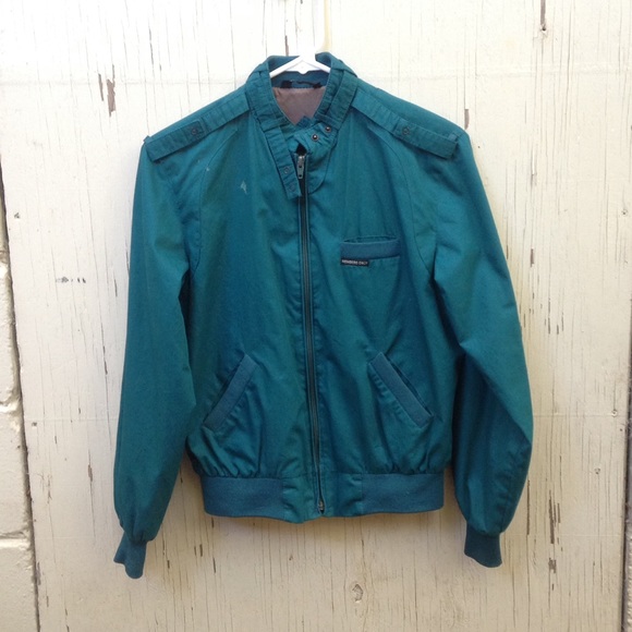 green Members Only jacket (trade)