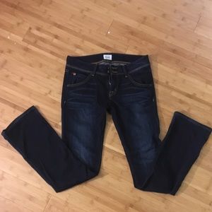 Elm dark blue baby boot cut Hudson jeans!