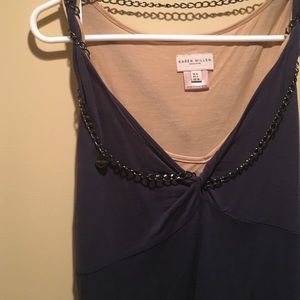 Biker style tank top.